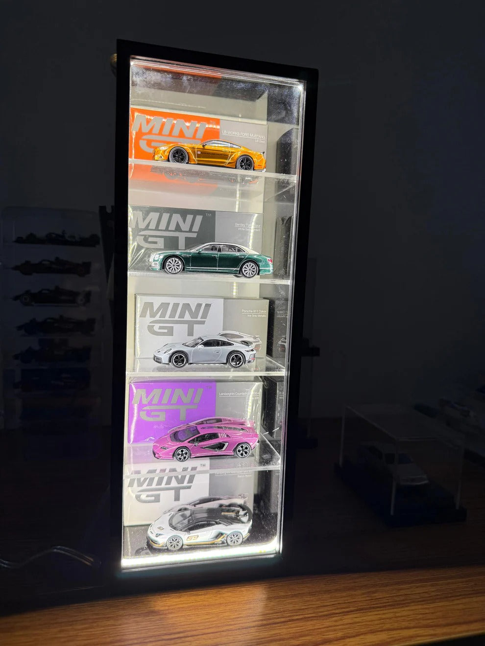 Premium MiniGT Showcase with Led and sliding cover