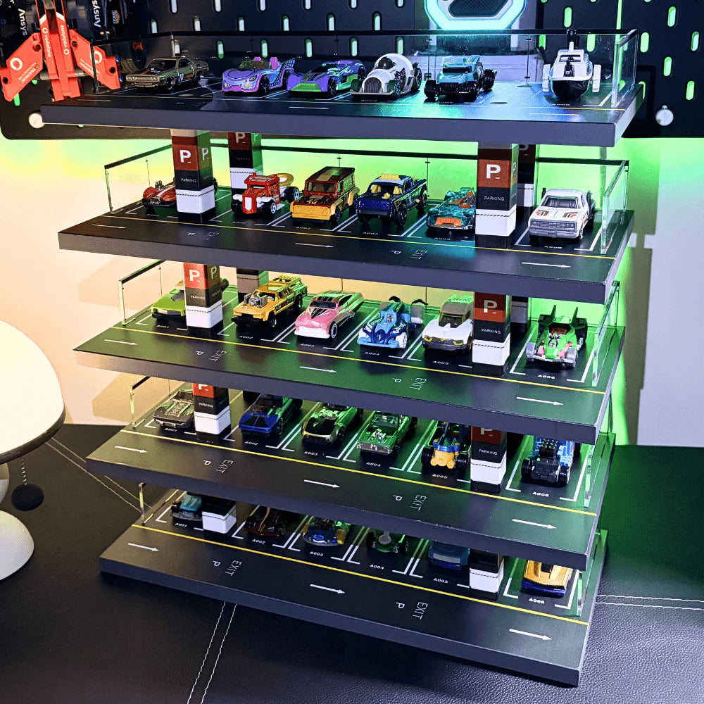 1/64 LED Vertical Parking Tower, Diecast Display Structure