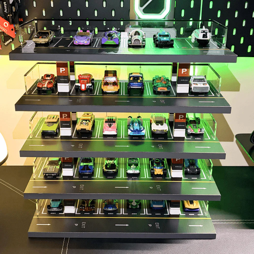 1/64 LED Vertical Parking Tower, Diecast Display Structure