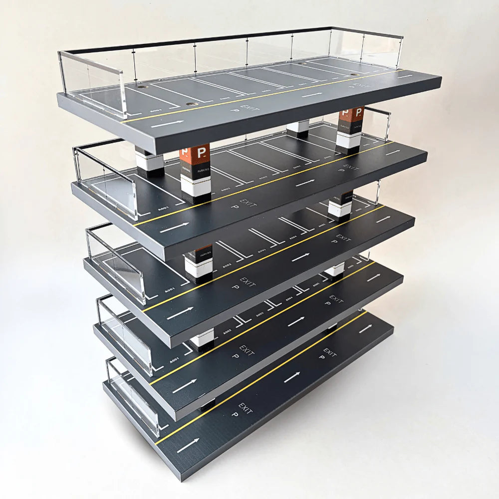 1/64 LED Vertical Parking Tower, Diecast Display Structure