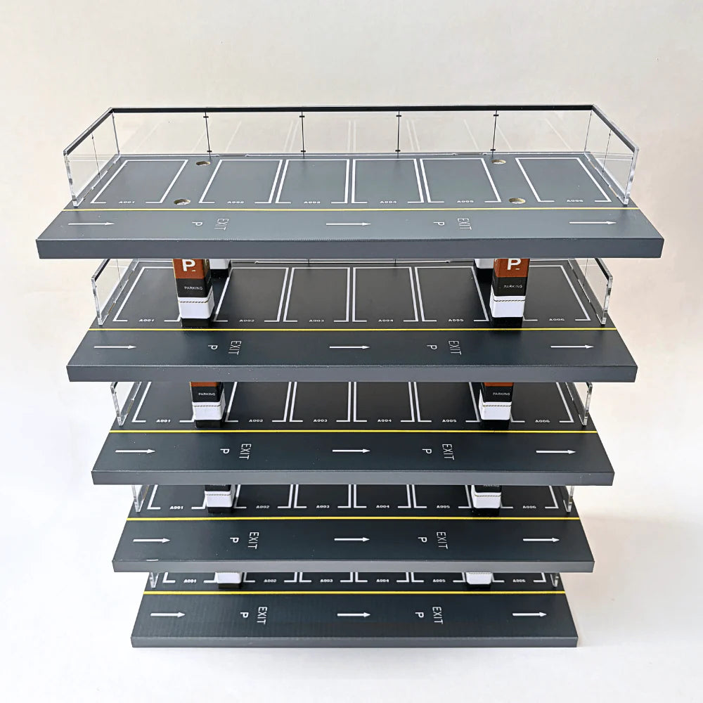 1/64 LED Vertical Parking Tower, Diecast Display Structure