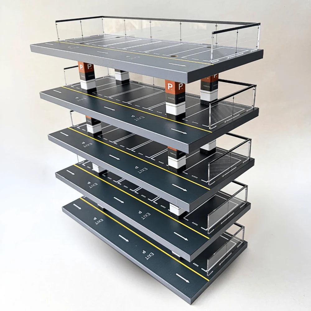 1/64 LED Vertical Parking Tower, Diecast Display Structure