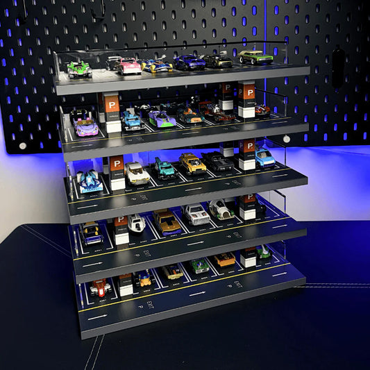 1/64 LED Vertical Parking Tower, Diecast Display Structure