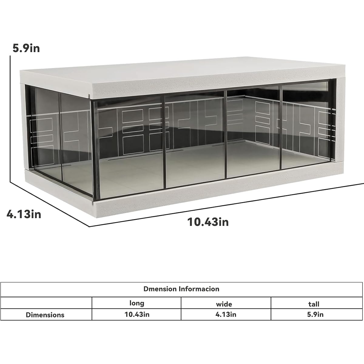 1:64 Scale Parking Lot Display Case – Diecast Car Display for Mini Cars, Model Vehicles – Diorama Garage Showroom for Collectors