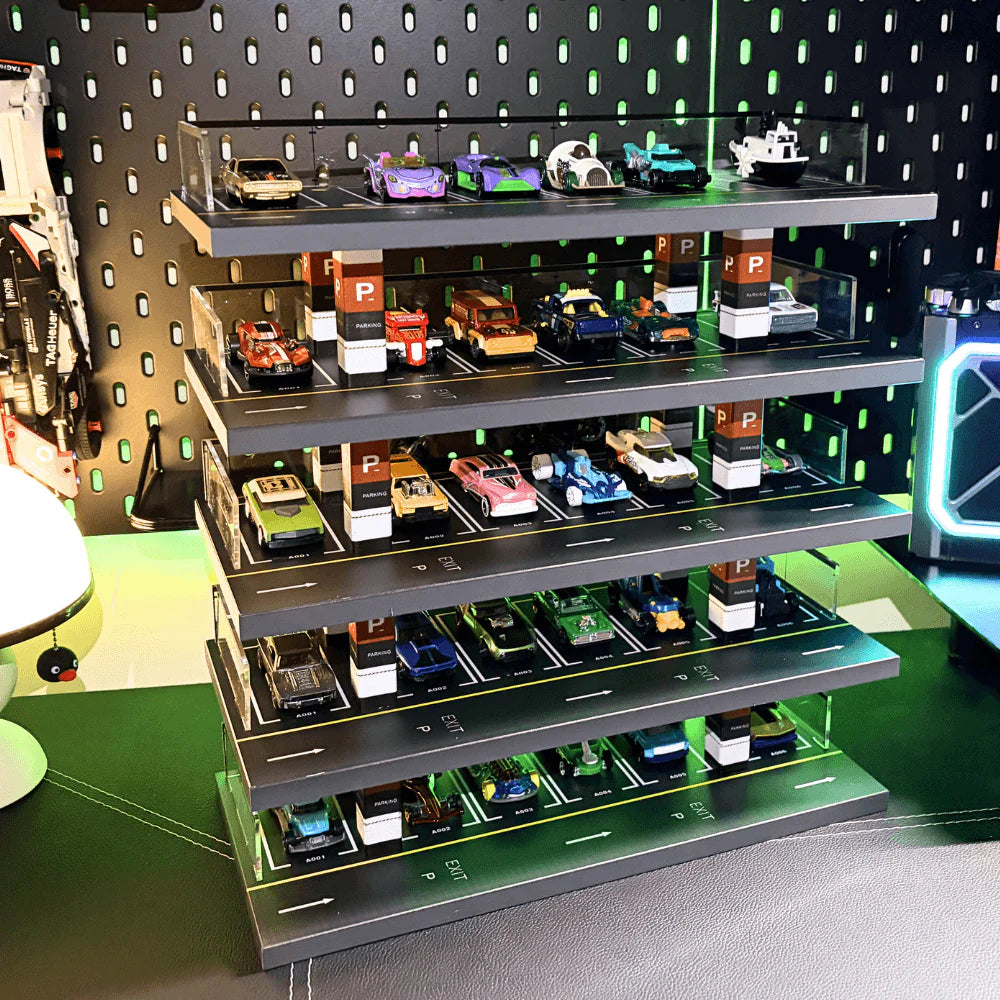 1/64 LED Vertical Parking Tower, Diecast Display Structure