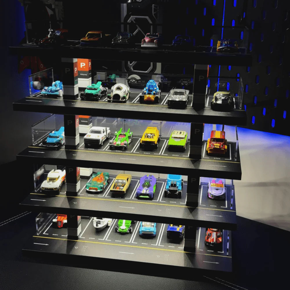 1/64 LED Vertical Parking Tower, Diecast Display Structure