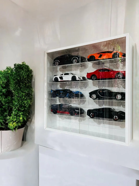 10 Compartments Display with Sliding Cover