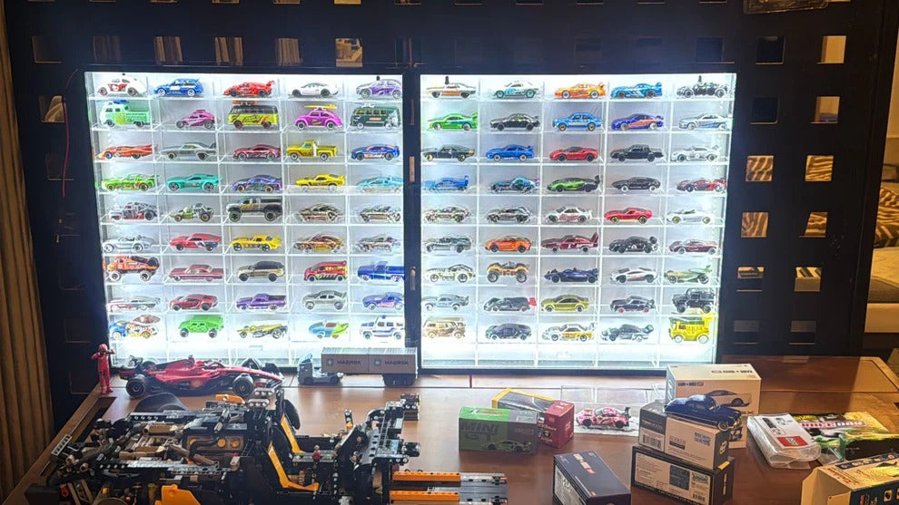 50 Compartments Display with Sliding Cover
