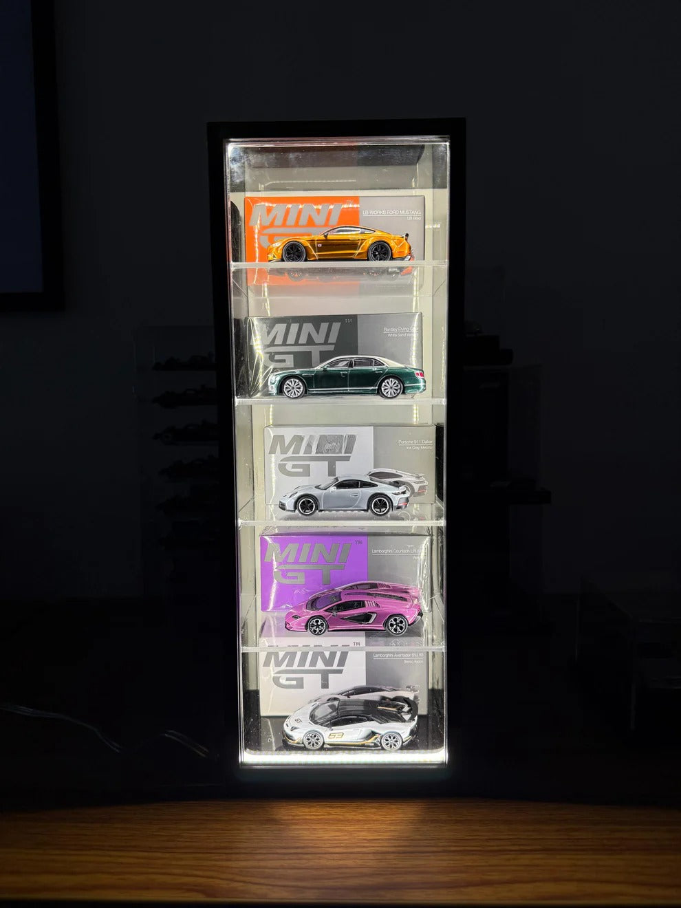Premium MiniGT Showcase with Led and sliding cover