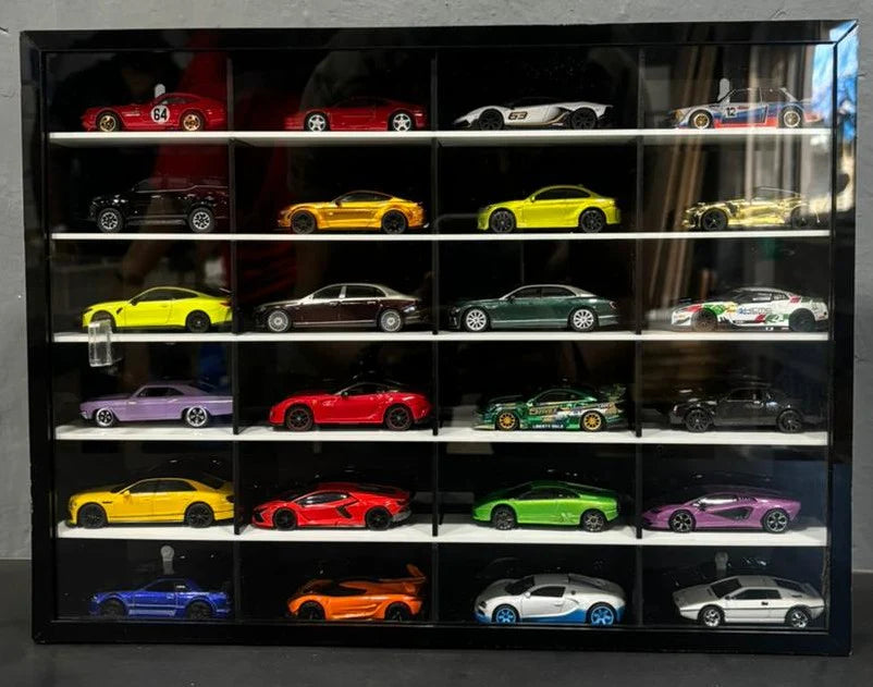 24 Compartments Display with Sliding Cover